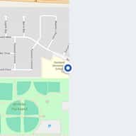 Small map showing the location of Parkland Elementary School